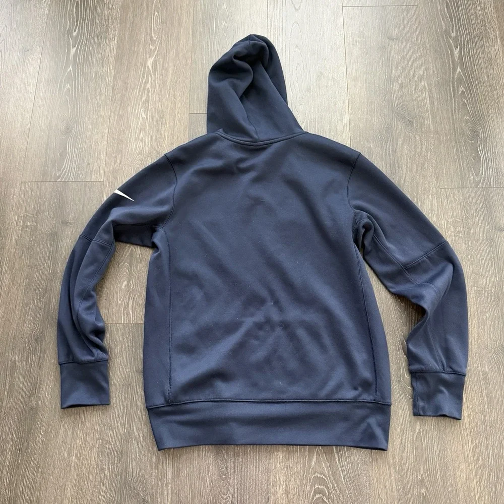 Nike Dri Fit Chicago Bears Hoodie Mens Medium Navy Blue NFL Pullover Football